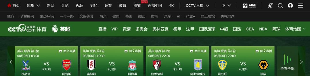 英超聯賽視頻直播_五大聯賽開賽時間_哈蘭德曼城爭冠